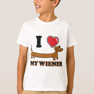 Liebe I mein Weiner - Dackel T-Shirt