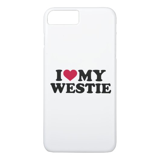 Liebe I mein Westie Case-Mate iPhone Hülle (Rückseite)