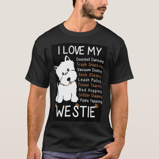 Liebe I mein Westie T-Shirt (Vorderseite)