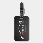 Liebe I mein WTI Gepäckanhänger (Vorderseite vertikal)