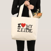 Liebe I mein Zeide Jumbo Stoffbeutel (Vorderseite (Produkt))
