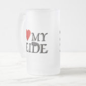 Liebe I mein Zeide Mattglas Bierglas (Vorderseite Links)