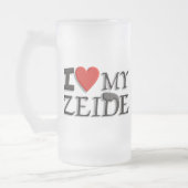 Liebe I mein Zeide Mattglas Bierglas (Links)