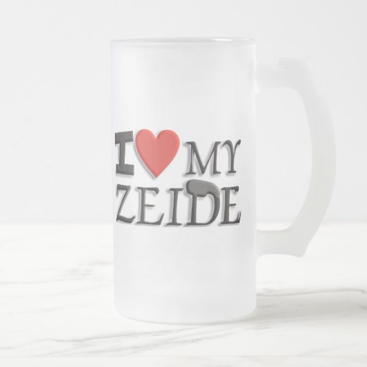 Liebe I mein Zeide Mattglas Bierglas (Rechts)