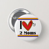 Liebe I meine 2 Mammen Button (Vorne & Hinten)