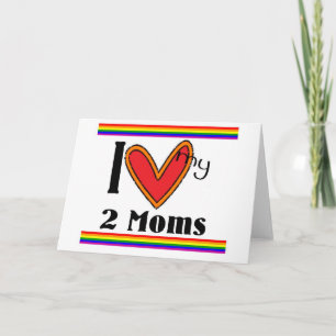 Liebe I meine 2 Mammen Karte