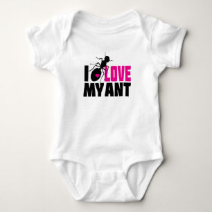 Liebe I meine Ameise (Tante) - lustiger Baby Strampler