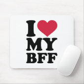 Liebe I meine bester Freund für immer BESTE Mousepad (Mit Mouse)