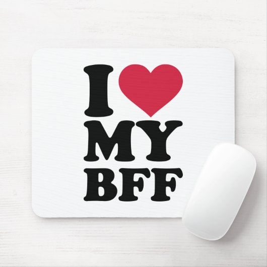 Liebe I meine bester Freund für immer BESTE Mousepad (Mit Mouse)