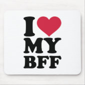 Liebe I meine bester Freund für immer BESTE Mousepad (Vorne)