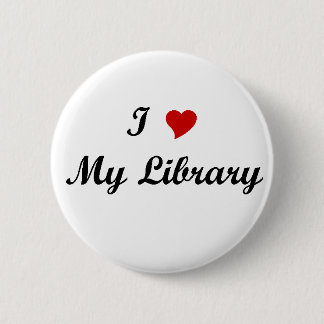 Liebe I meine Bibliothek Button
