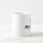 Liebe I meine Bibliothek Kaffeetasse (Mittel)