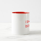 Liebe I meine Boobärn-Tasse - Rot Zweifarbige Tasse (Mittel)