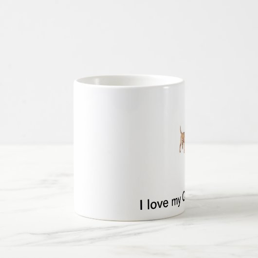 Liebe I meine Chihuahua-Tasse Kaffeetasse (Mittel)