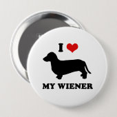 Liebe I meine Dackel Button (Vorne & Hinten)