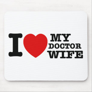 Liebe I meine Doktor-Ehefrau Mousepad
