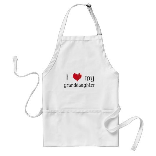 Liebe I meine Enkelin Schürze (Vorne)