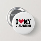 Liebe I meine Freundin Button (Vorne & Hinten)