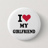 Liebe I meine Freundin Button (Vorderseite)