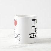 Liebe I meine Freundin Kaffeetasse (Mittel)