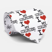 Liebe I meine Freundin Krawatte (Gerollt)