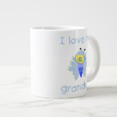 Liebe I meine Großmutter (Junge flutterby) Jumbo-Tasse (Vorderseite Rechts)