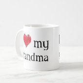 Liebe I meine Großmutter Kaffeetasse (Vorderseite Links)