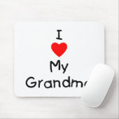 Liebe I meine Großmutter Mousepad (Mit Mouse)