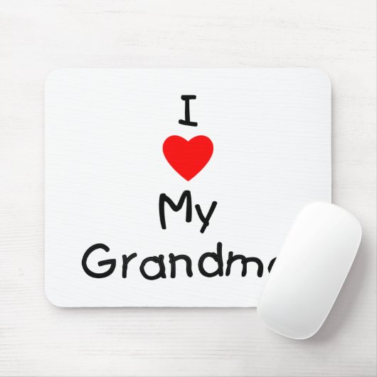 Liebe I meine Großmutter Mousepad (Mit Mouse)
