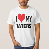 Liebe I meine HATERS. T-Shirt (Vorderseite)