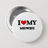 Liebe I meine Hebamme Button (Vorne & Hinten)