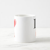 Liebe I meine Herzen Kaffeetasse (Mittel)