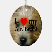 Liebe I meine Hundezucht Keramikornament (Rechts)