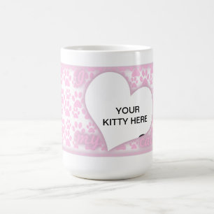 Liebe I meine Katzenrosa Tasse