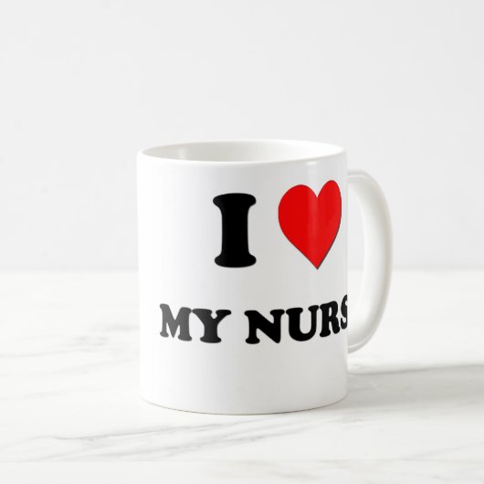 Liebe I meine Krankenschwester Kaffeetasse (VorderseiteRechts)