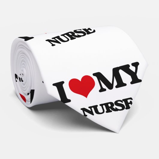 Liebe I meine Krankenschwester Krawatte (Gerollt)