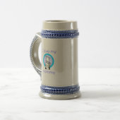 Liebe I meine Mama (Kuh) Bierglas (Vorderseite Links)