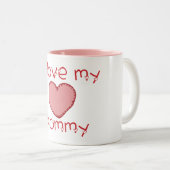 Liebe I meine Mama Zweifarbige Tasse (VorderseiteRechts)