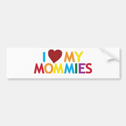 Liebe I meine Mamas Autoaufkleber (Vorne)