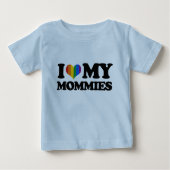 Liebe I meine Mamas Baby T-shirt (Vorderseite)