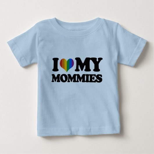 Liebe I meine Mamas Baby T-shirt (Vorderseite)