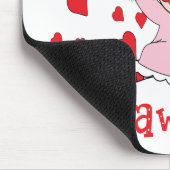 Liebe I meine MawMaw Lappen-Puppe u. Herzen Mousepad (Ecke)