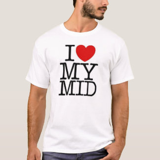 Liebe I meine mittlere Öffentlichkeit T-Shirt