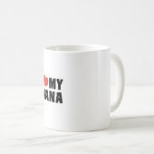 Liebe I meine NANA-Kaffee-Tassen-Tee-Tasse Nana Kaffeetasse (VorderseiteRechts)