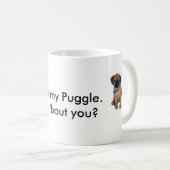 Liebe I meine puggle Tasse (VorderseiteRechts)