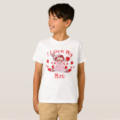 Liebe I meine Puppe u. Herzen des Lappen-Mimi T-Shirt (Vorne ganz)