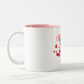 Liebe I meine Puppe u. Herzen des Lappen-Mimi Zweifarbige Tasse (Links)