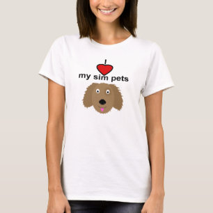 Liebe I meine sim Haustiere - T - Shirt der Frauen