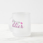 Liebe I meine Soldat-Tasse Mattglastasse (Vorderseite Links)