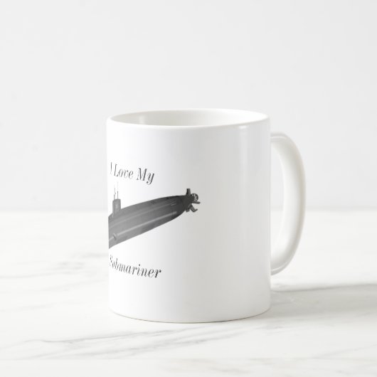 Liebe I meine Submariner-Tasse Kaffeetasse (VorderseiteRechts)